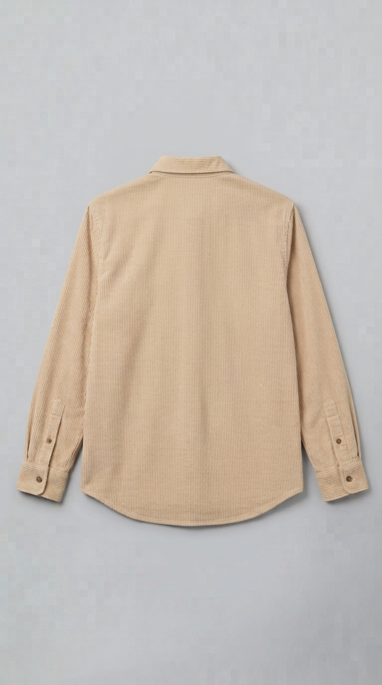 WHITE CORDUROY SHIRT