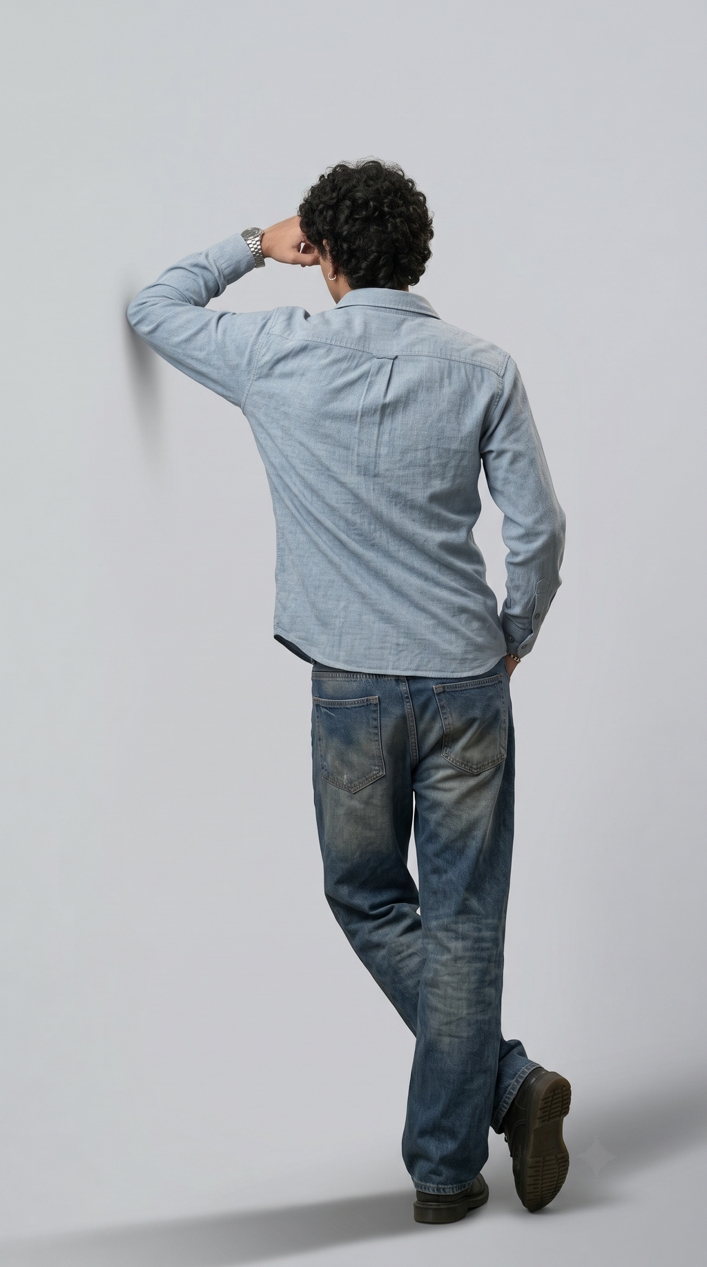 SKY BLUE CORDUROY SHIRT