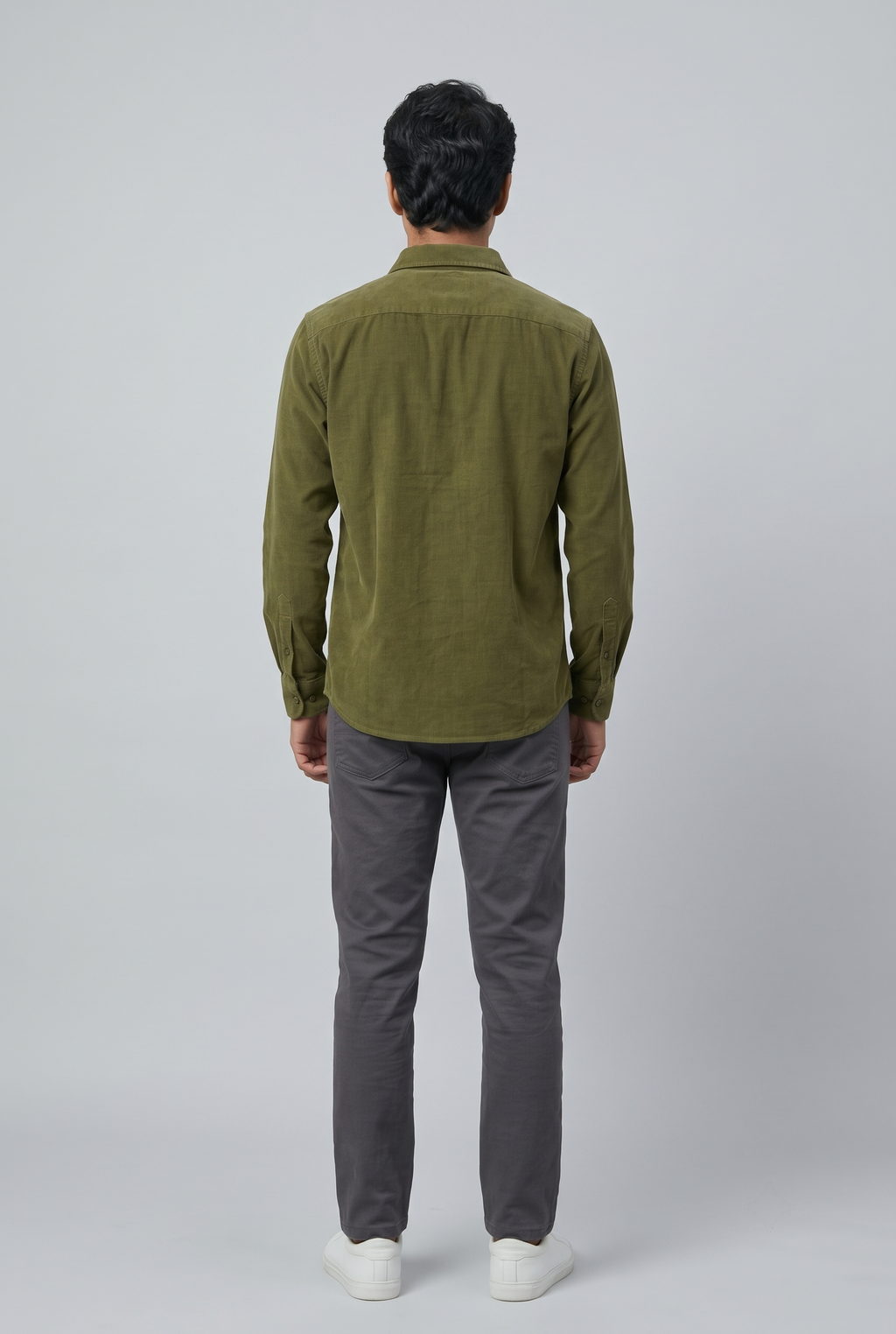 LAUREL GREEN CORDUROY SHIRT