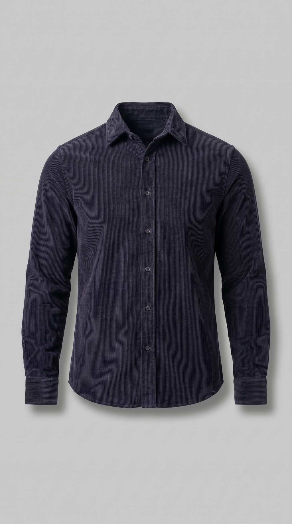 NAVY BLUE CORDUROY SHIRT