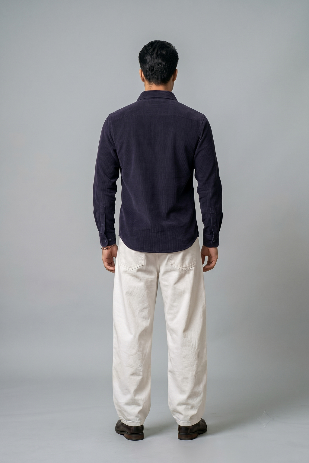 NAVY BLUE CORDUROY SHIRT