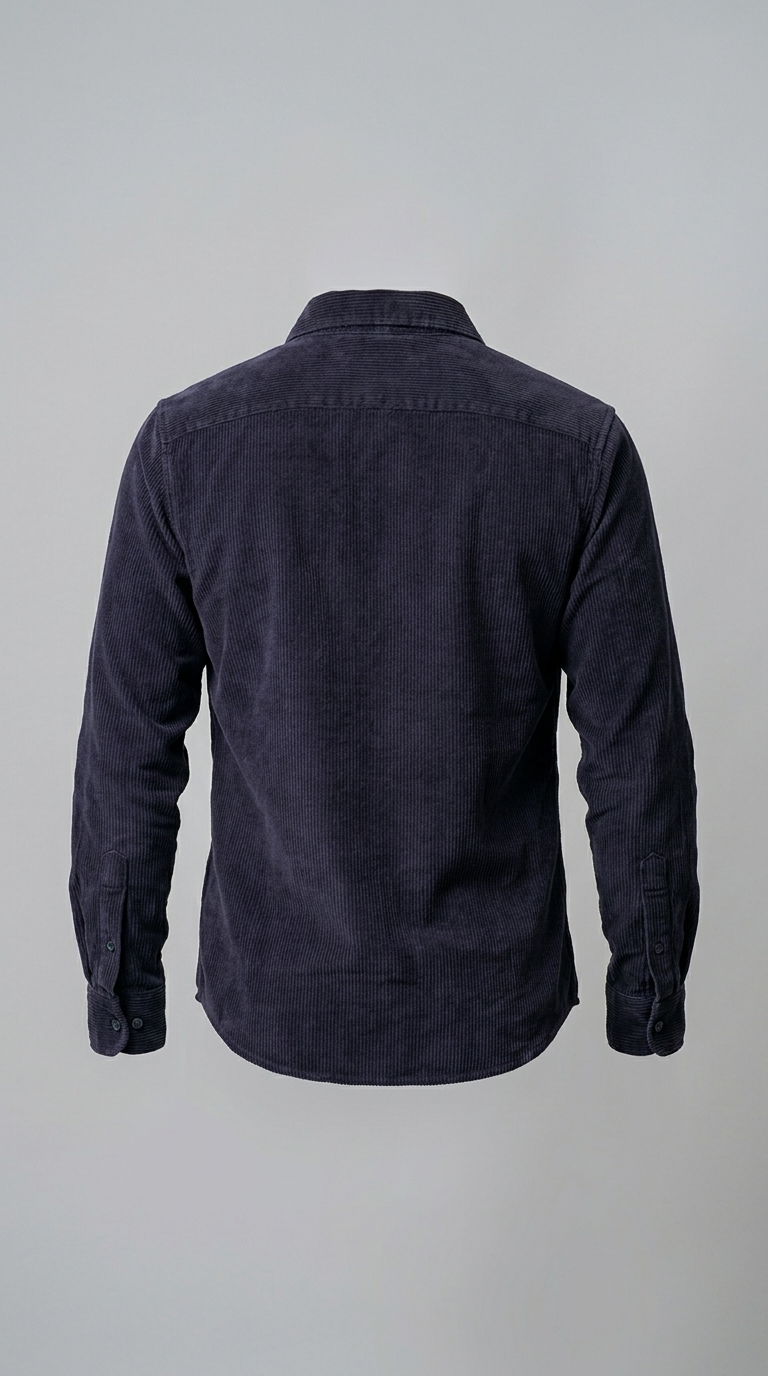 NAVY BLUE CORDUROY SHIRT